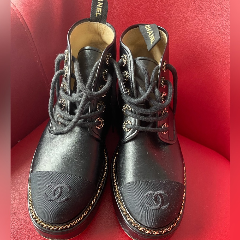 Chanel booties sz 37.5